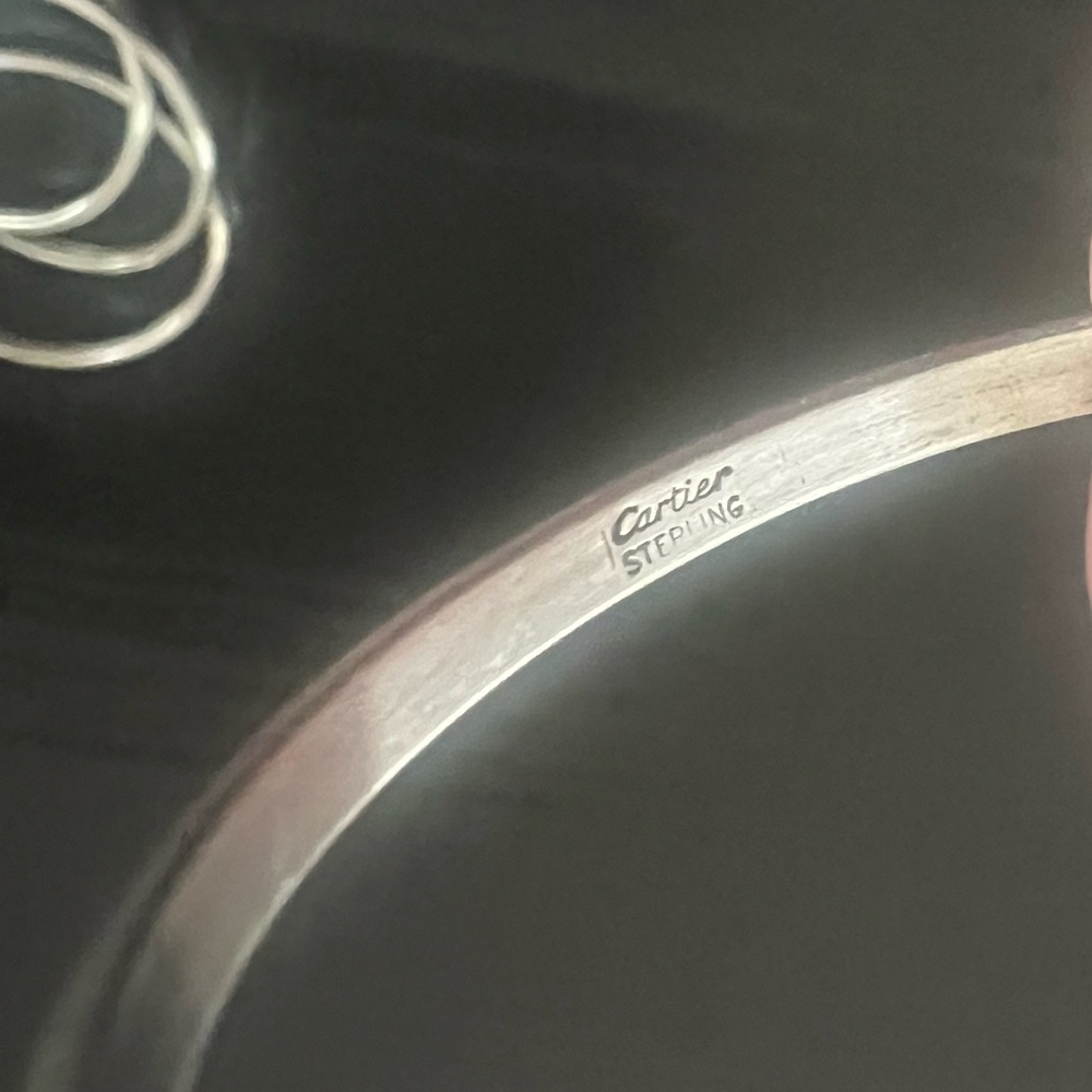 Cartier sterling silver napkin rings - Picture 2 of 4